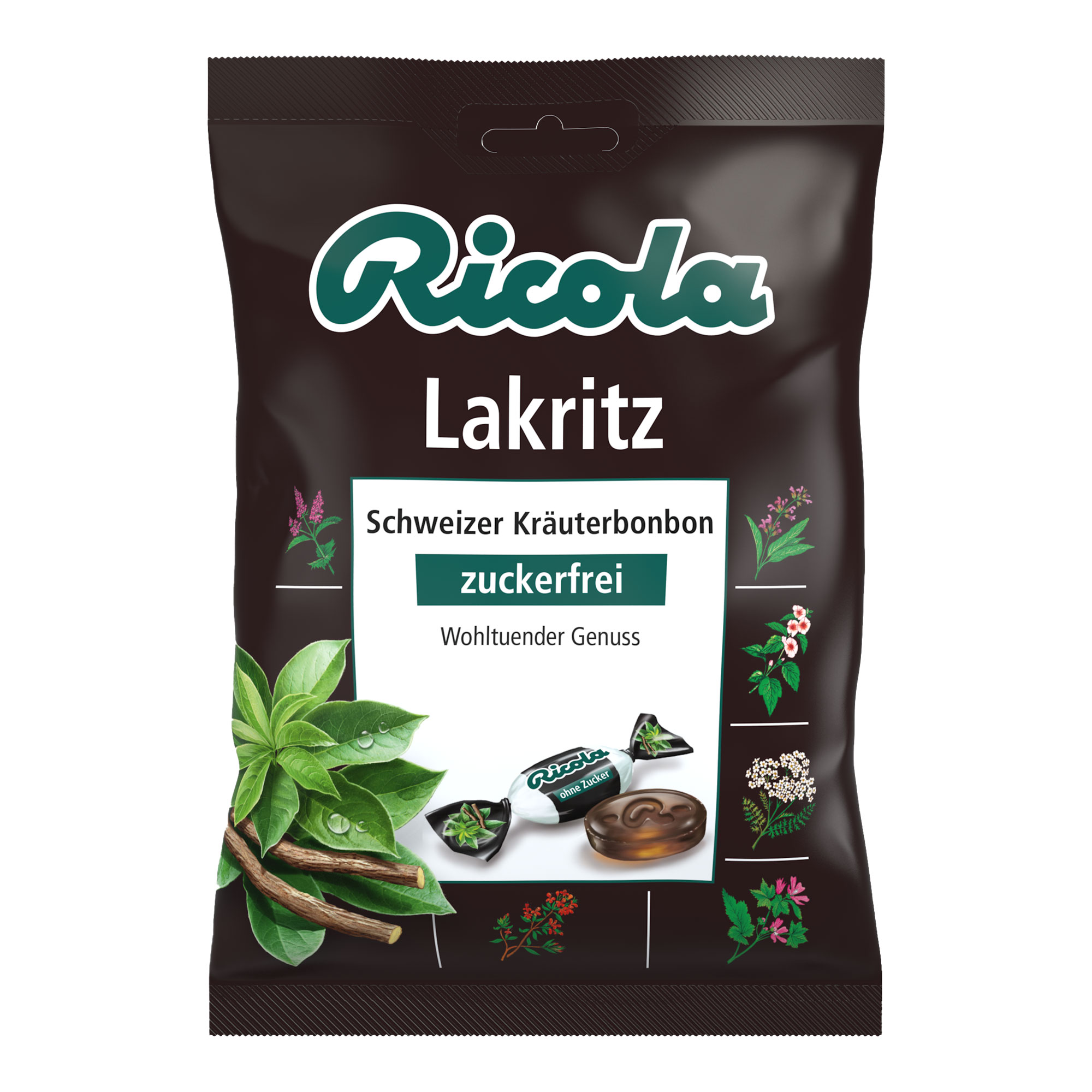 Ricola ohne Zucker Lakritz Bonbons