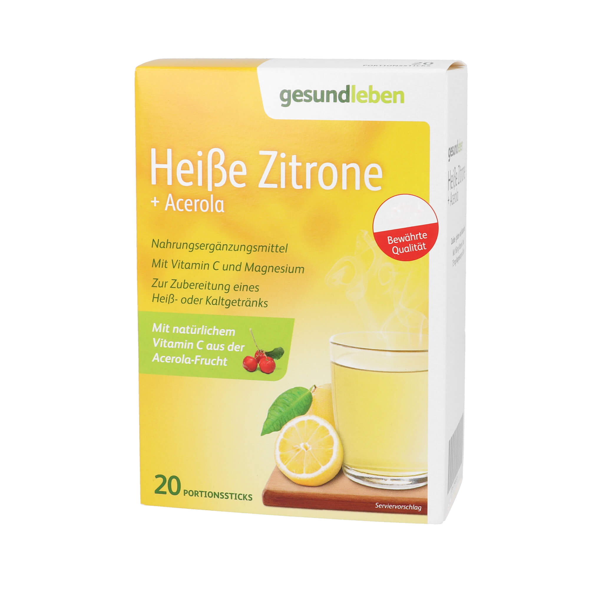 Gesund Leben Heiße Zitrone+Acerola Pulver - None