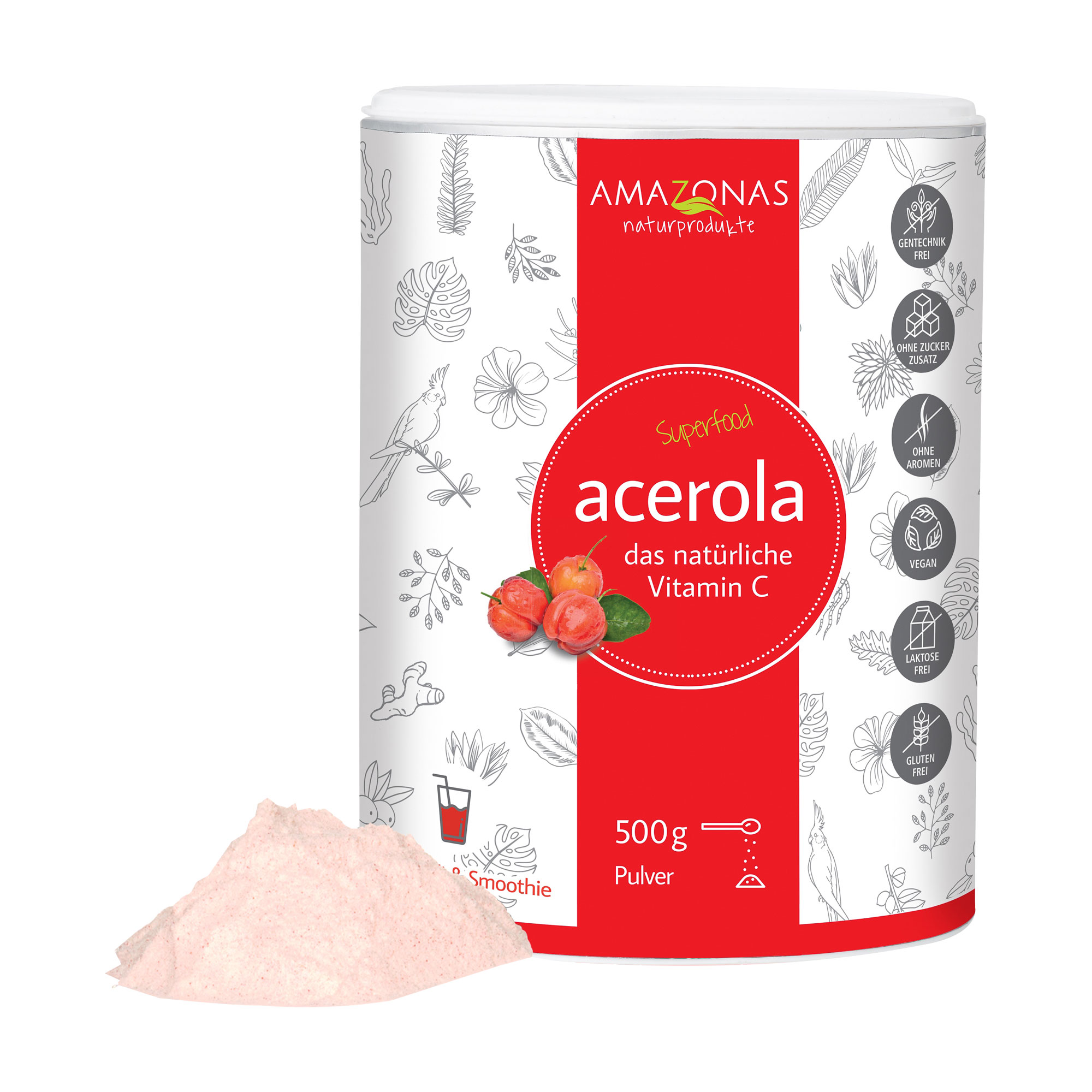 Acerola 100% natürliches Vitamin C Pulver