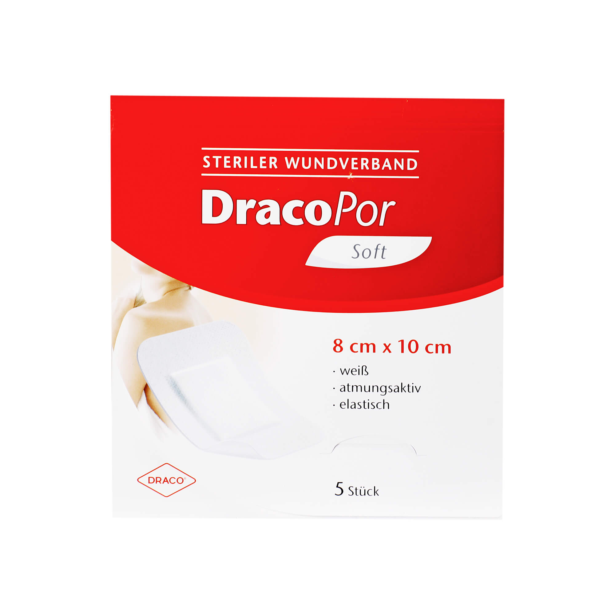 Dracopor Wundverband 8X10 Cm Steril - None