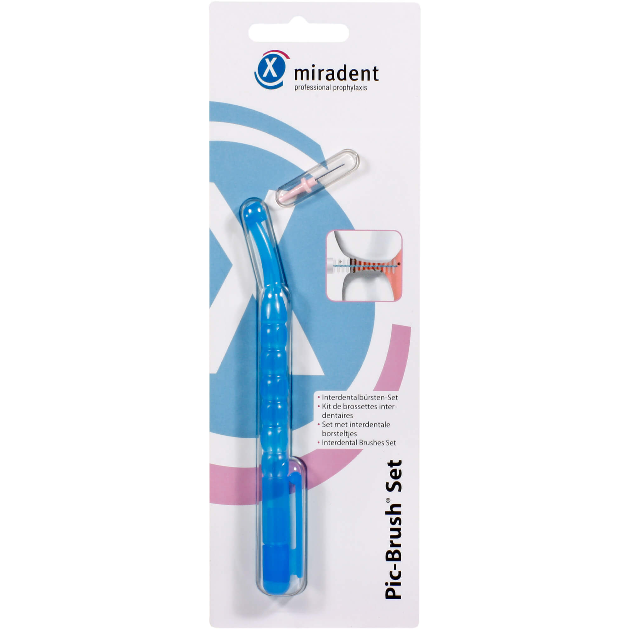 Miradent Interdentalbürste Pic-Brush 1Er Set Blau - None