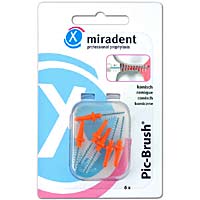 Miradent Interdentalbürste Pic-Brush coni orange