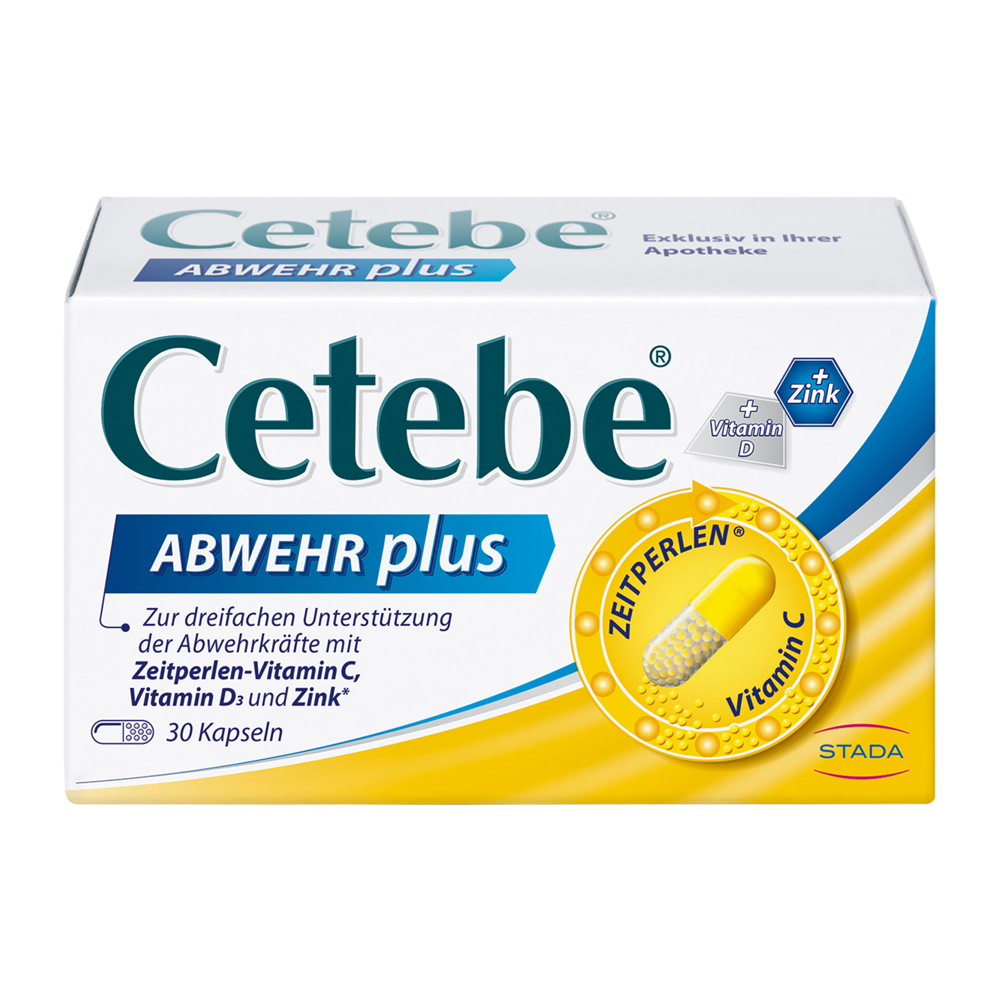 Cetebe Abwehr plus Vitamin C + Vitamin D3 + Zink Kapseln