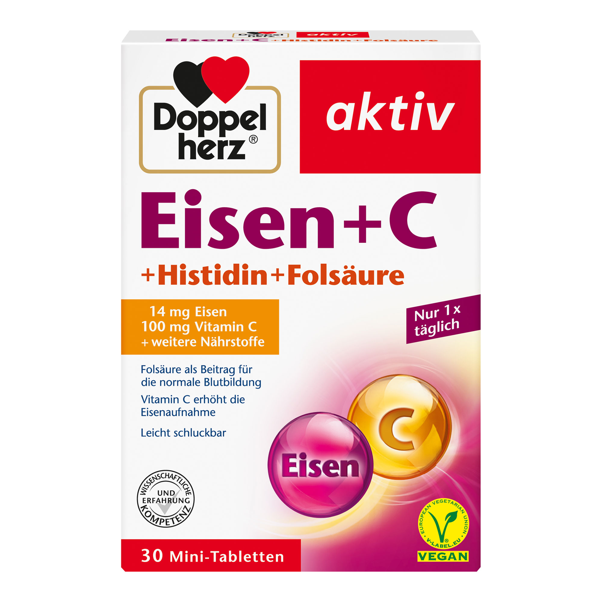 Doppelherz Eisen+Vitamin C+L-Histidin Tabletten