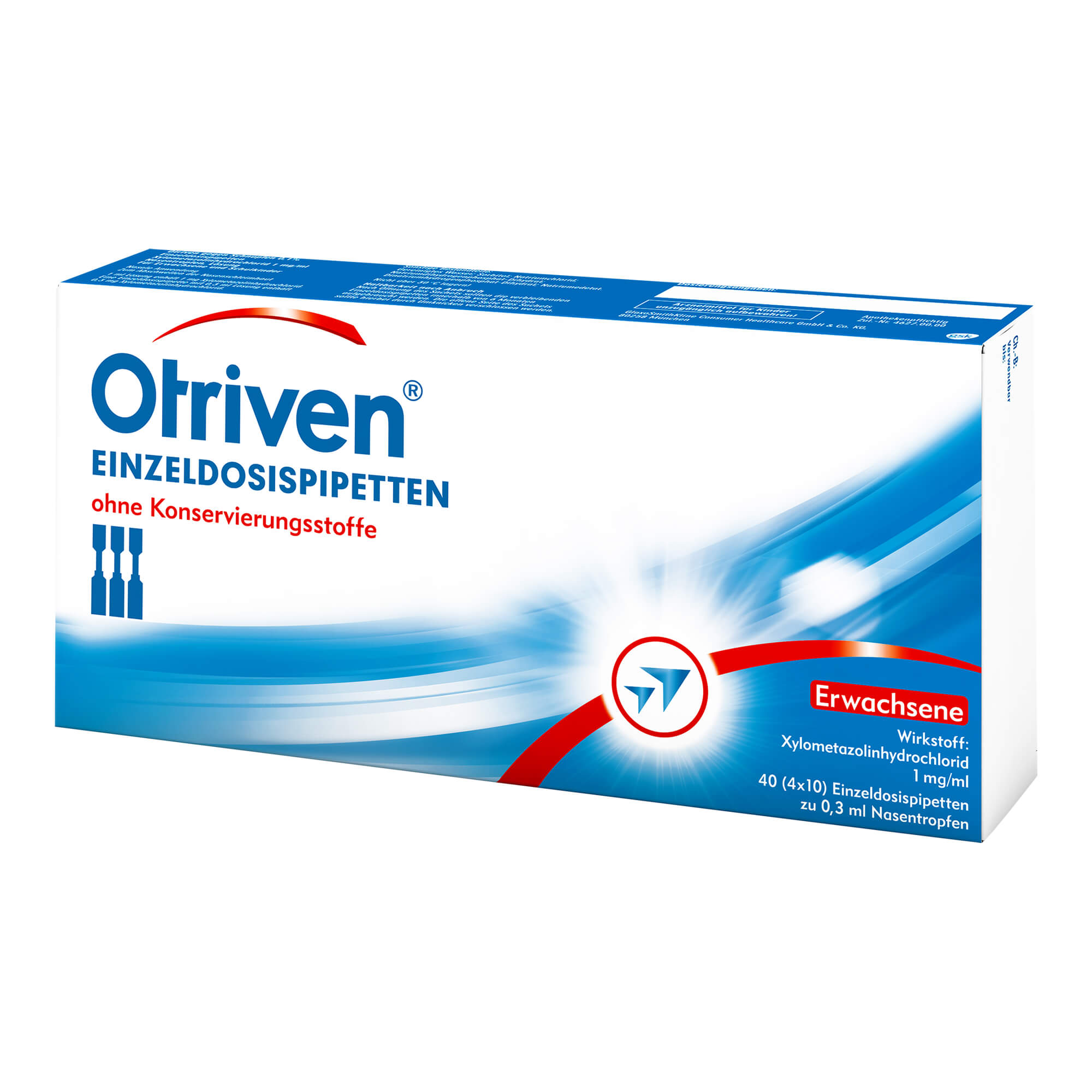 Otriven 0,1% Nasentropfen Einzeldosispipetten - None