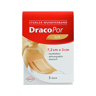 Dracopor Wundverband 5X7,2 Cm Steril Hautfarben - None