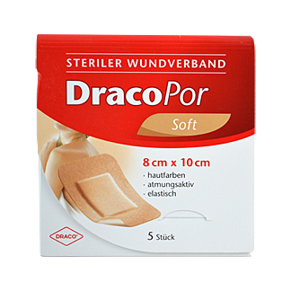 Dracopor Wundverband 8X10 Cm Steril Hautfarben - None