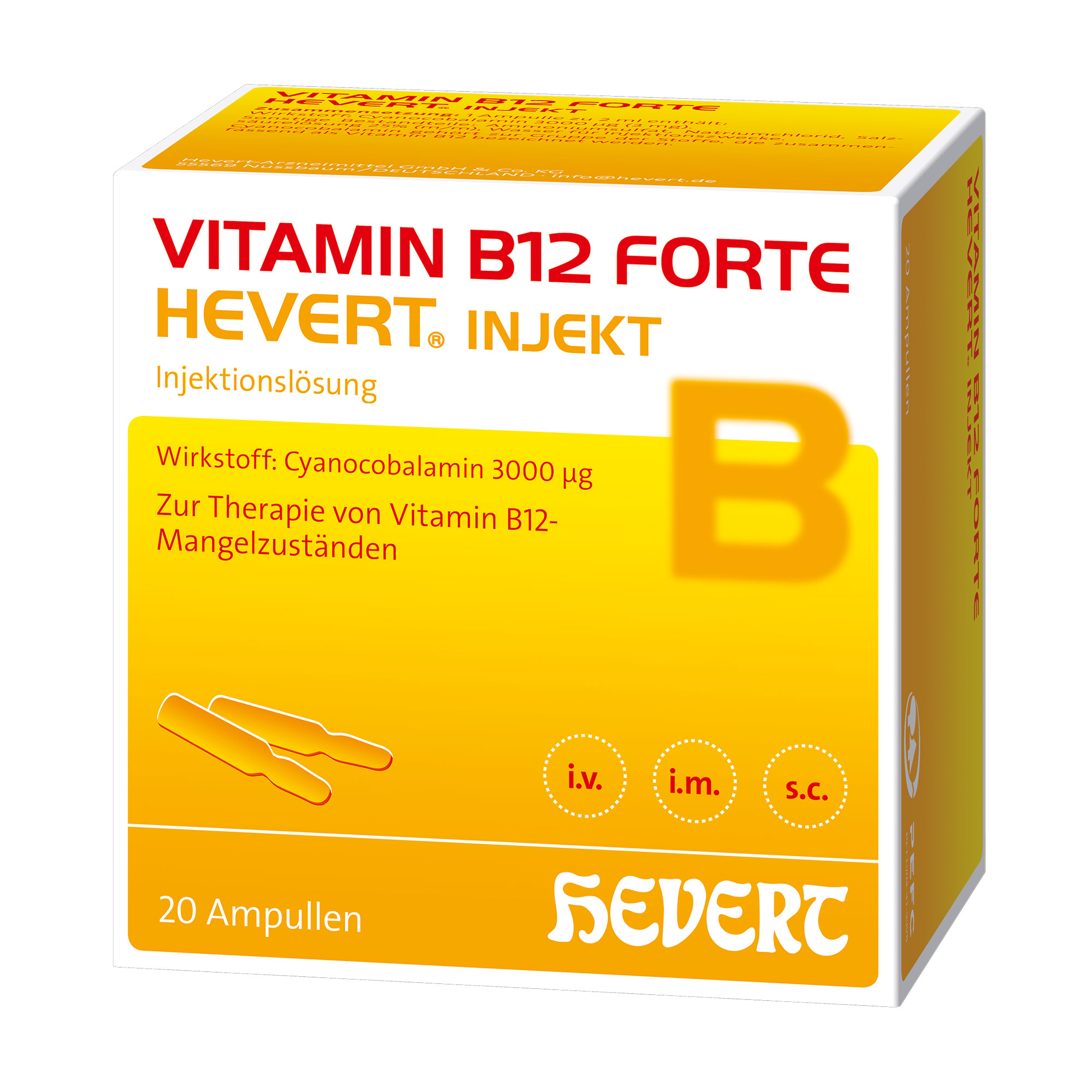 Vitamin B12 forte Hevert Injekt Ampullen