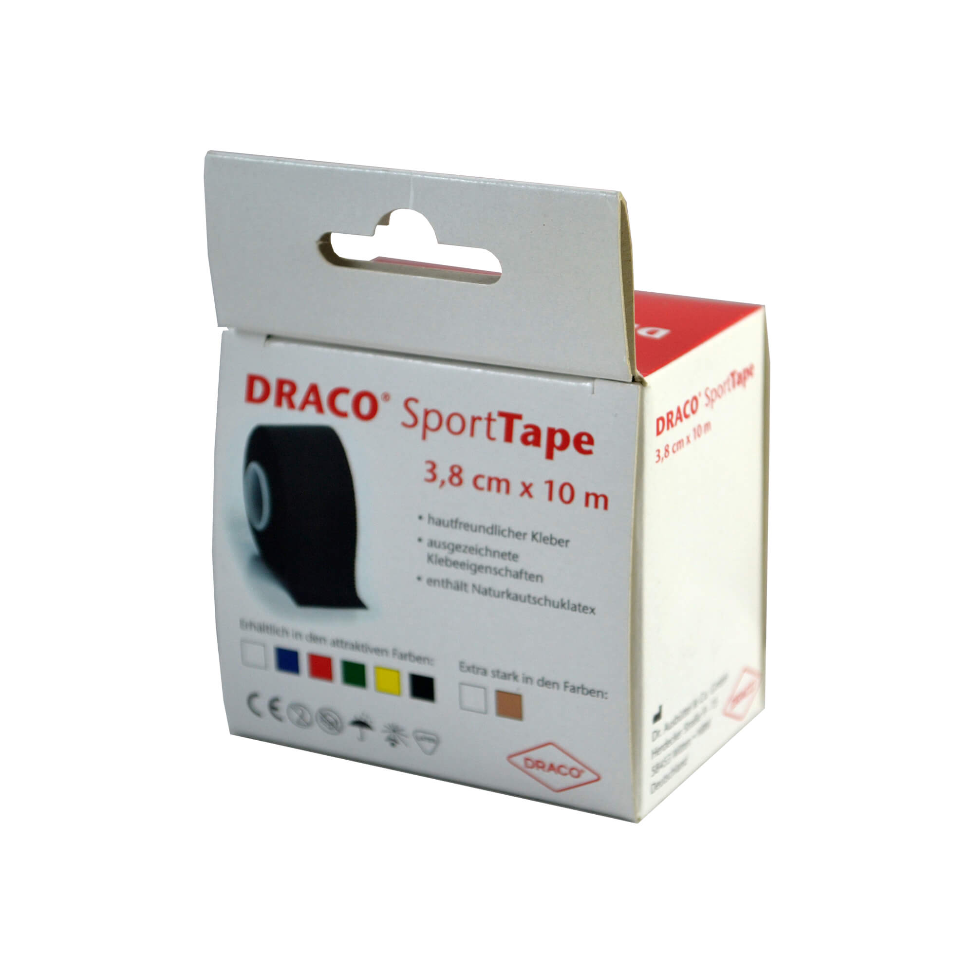 Dracotapeverband 3,8 Cmx10 M Schwarz - None