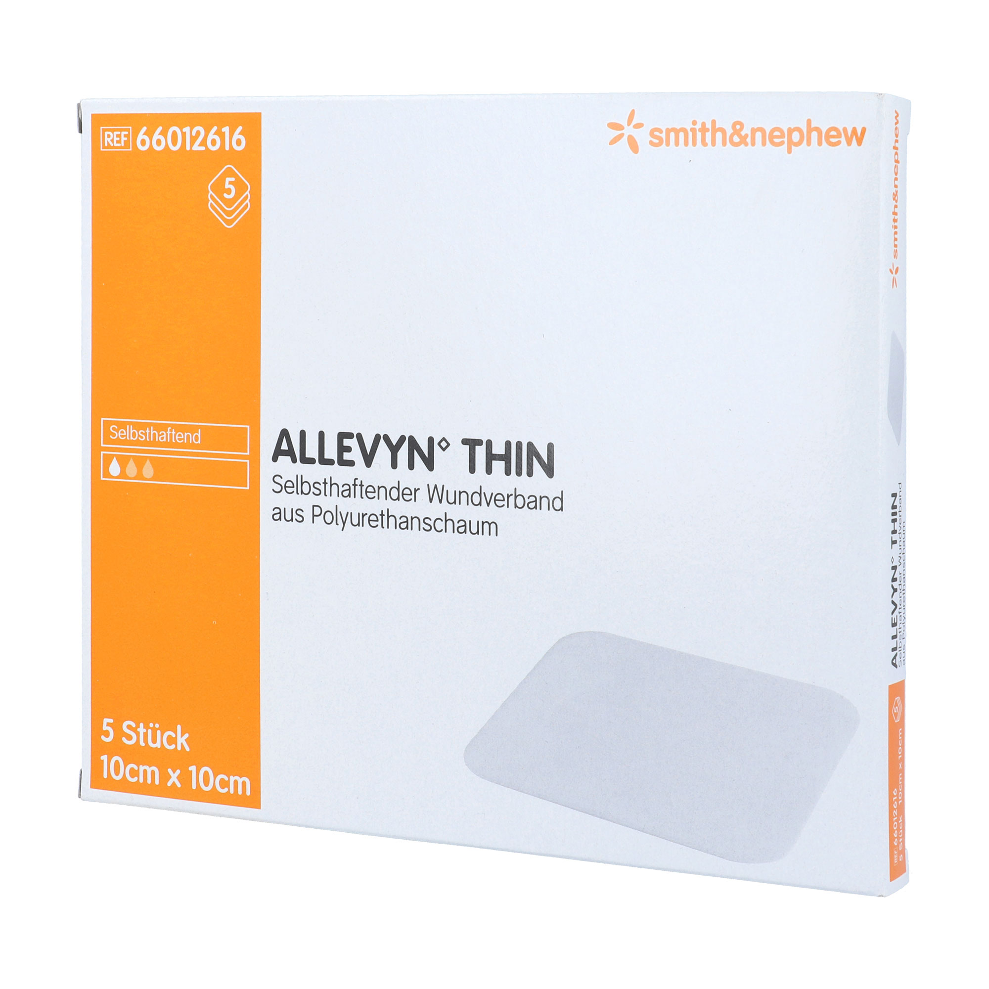 Allevyn Thin 10x10 cm dünne Wundauflage