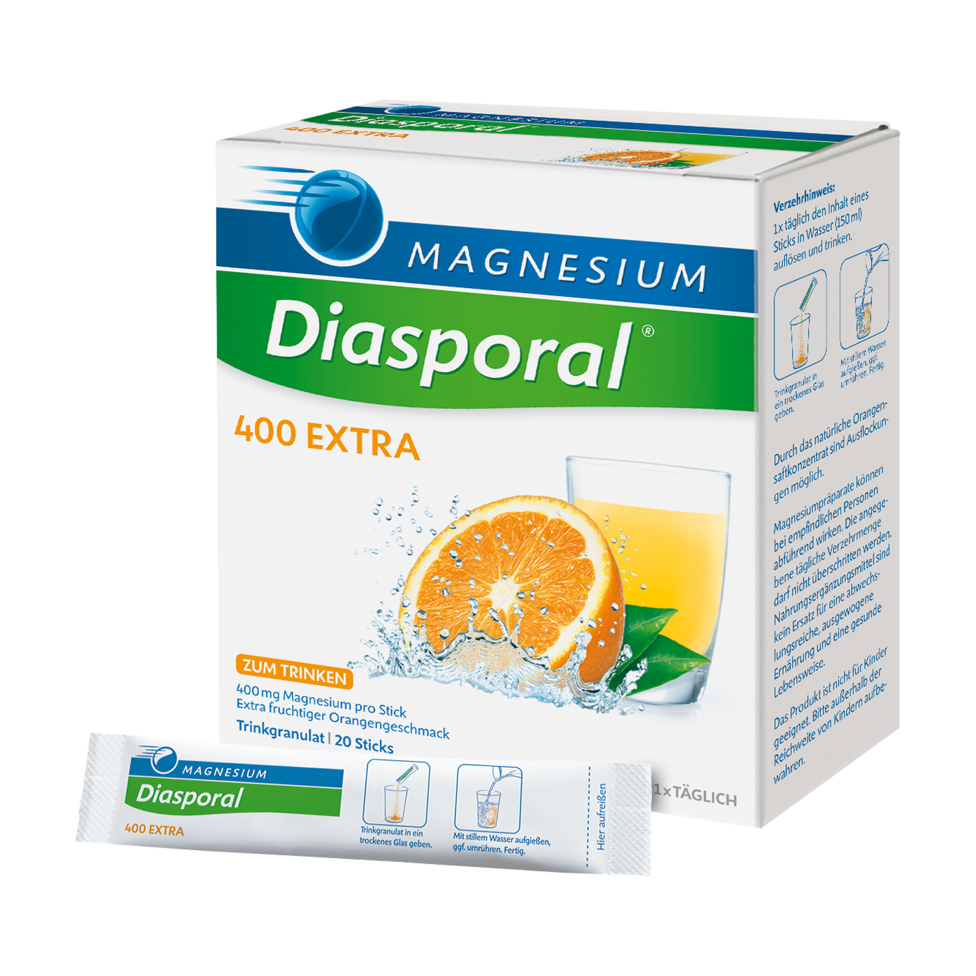 Magnesium Diasporal 400 Extra Trinkgranulat