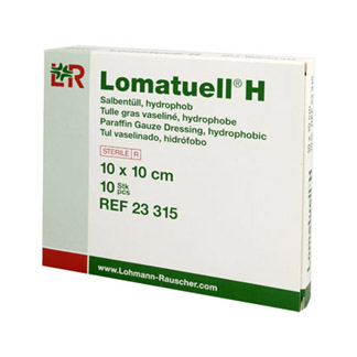 Lomatuell H Salbentüll 10X10 Cm Steril - None