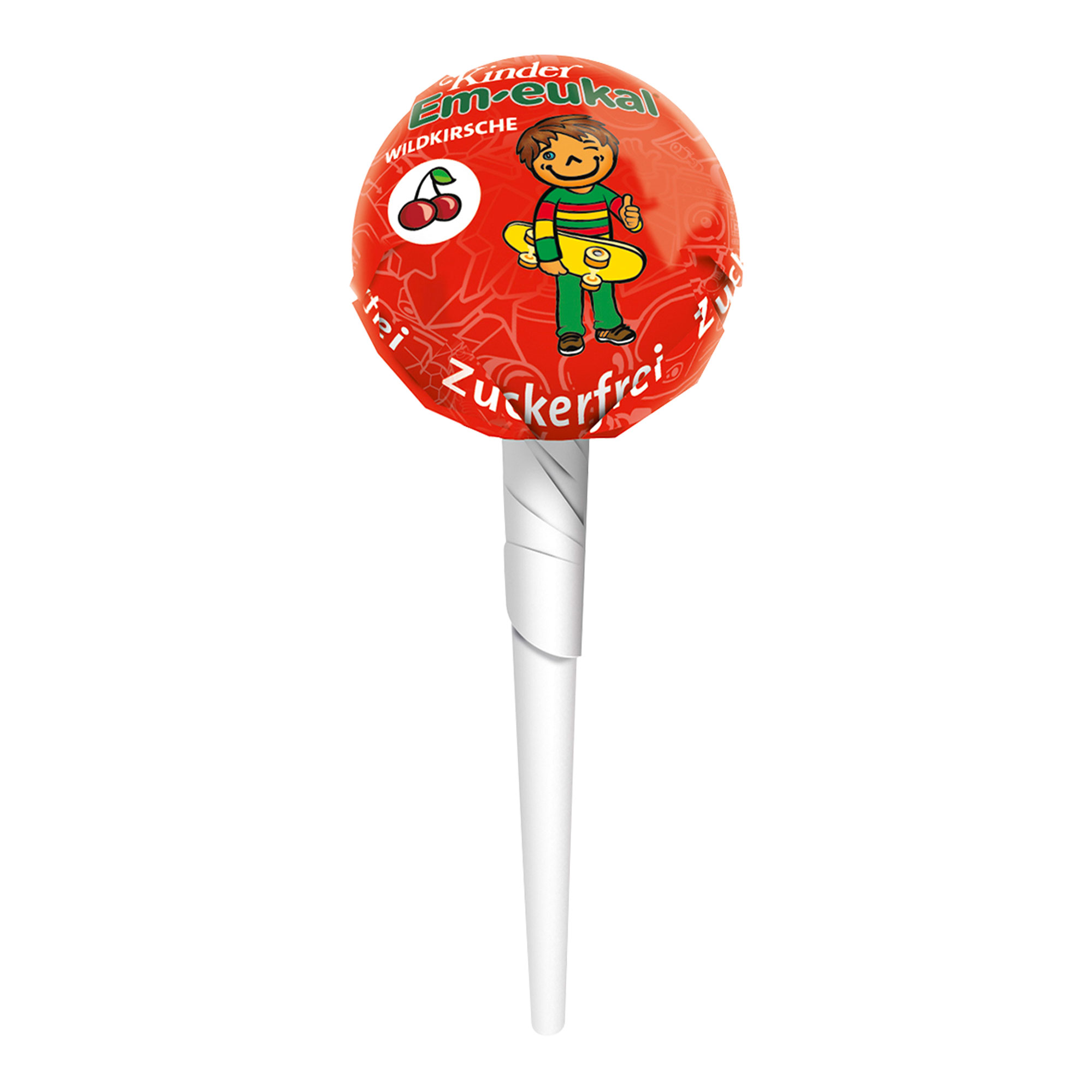 Kinder Em-Eukal Lolly Wildkirsche Zuckerfrei - None