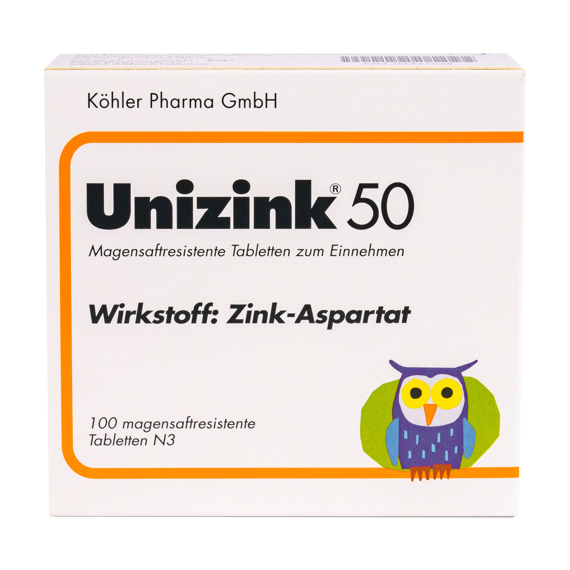 Unizink 50 Magensaftresistente Tabletten - None