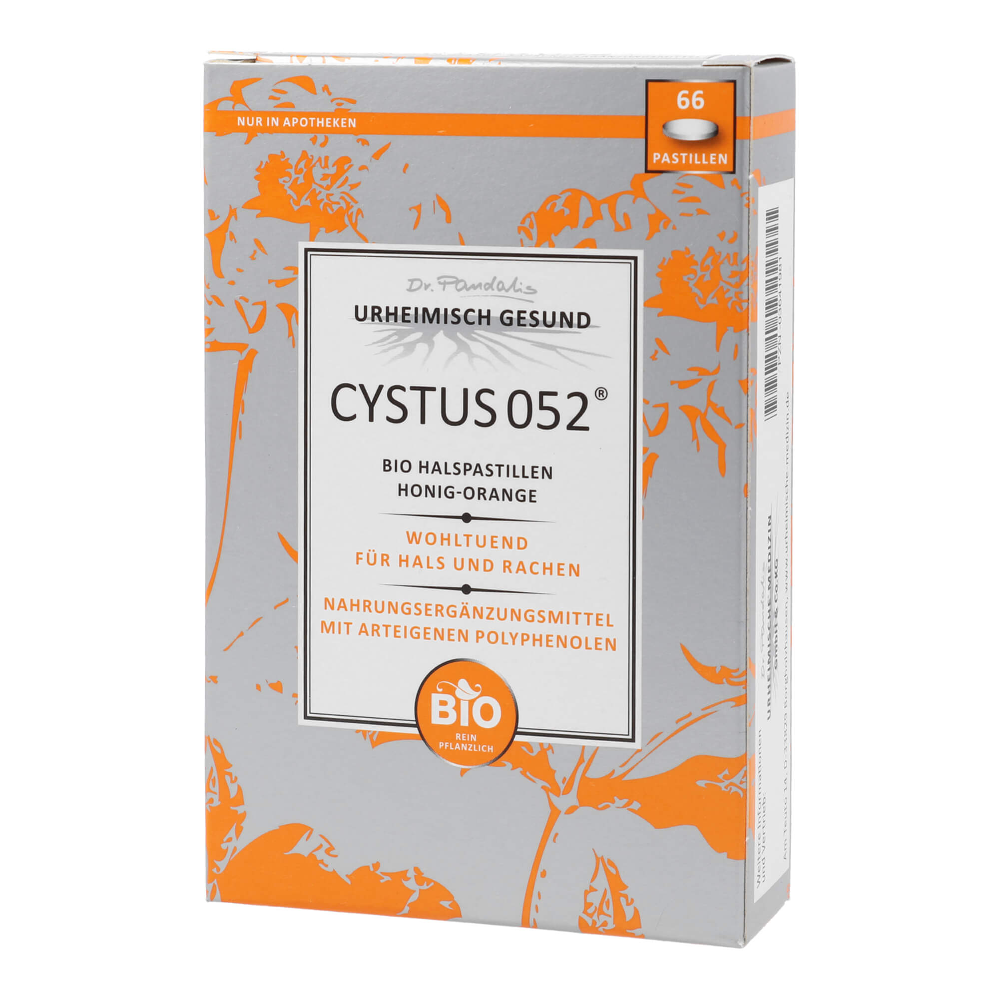 Cystus 052 Bio Halspastillen Honig-Orange - None