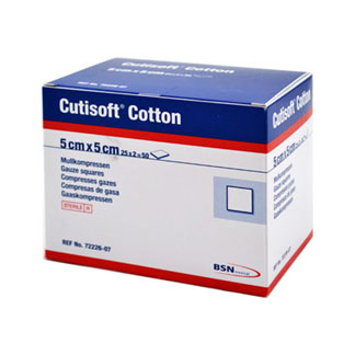 Cutisoft Cotton Kompressen 5X5 Cm Steril 12Fach - None