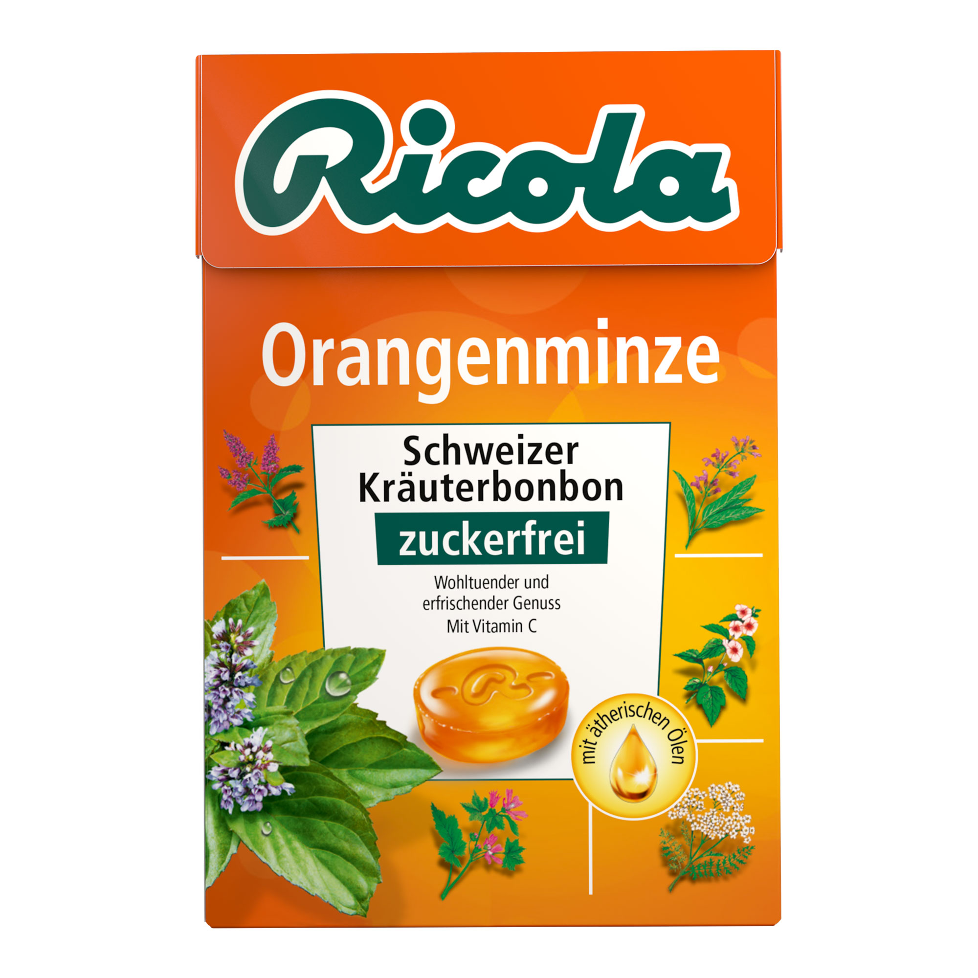 Ricola Orangenminze-Bonbons Ohne Zucker - None