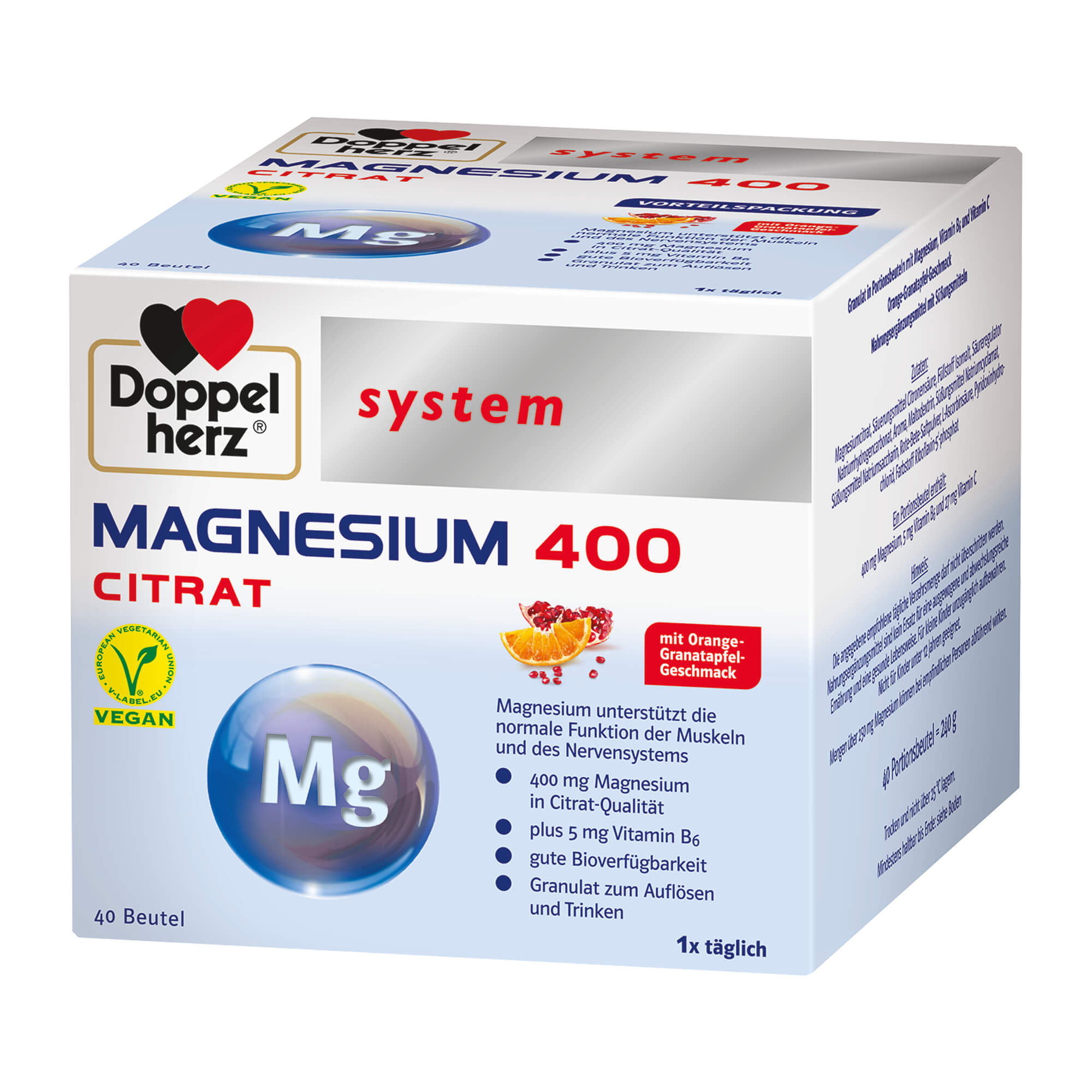 Doppelherz System Magnesium 400 Citrat - None