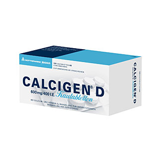 Calcigen D 600 Mg/400 I.E. Kautabletten - None