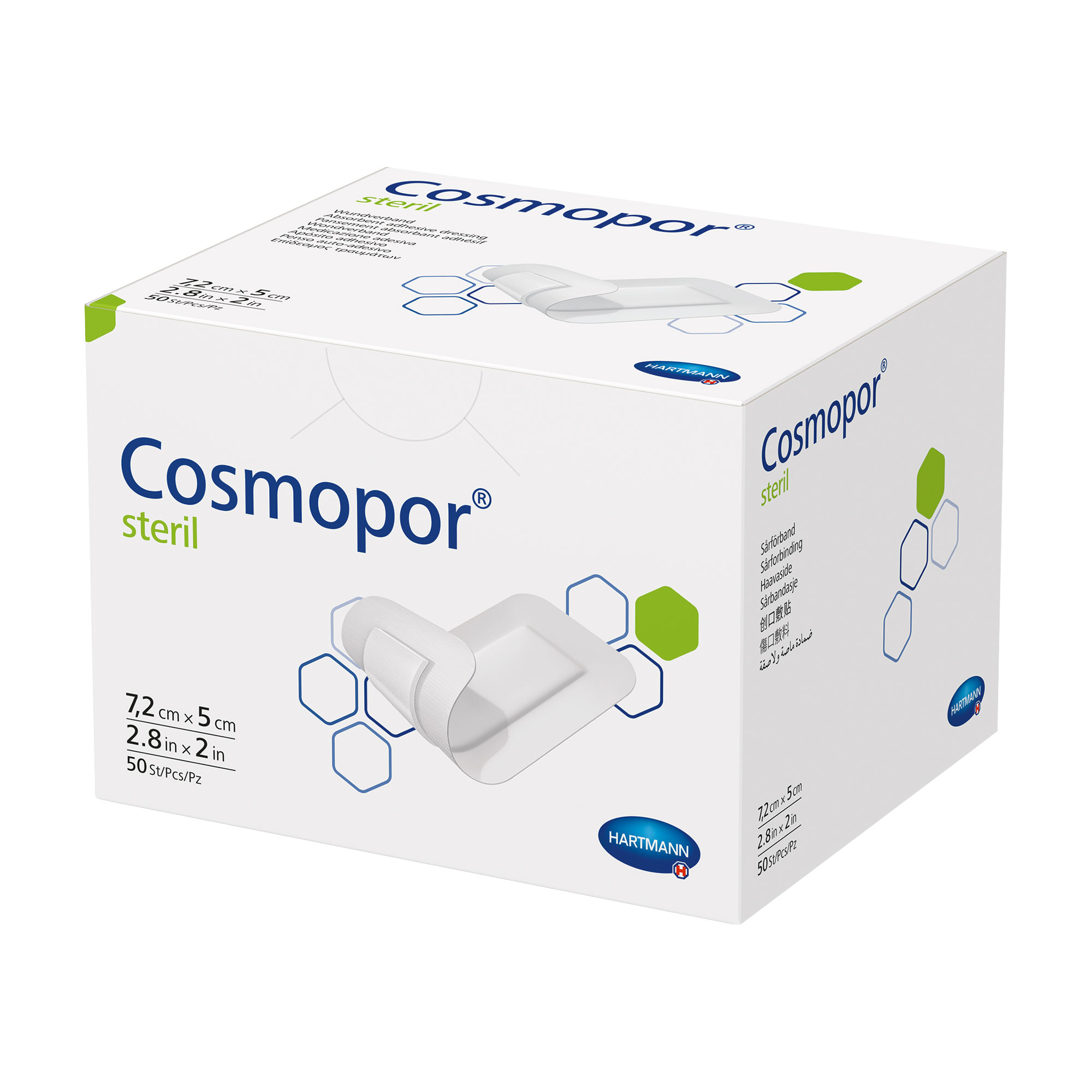 Cosmopor steril 5x7,2 cm