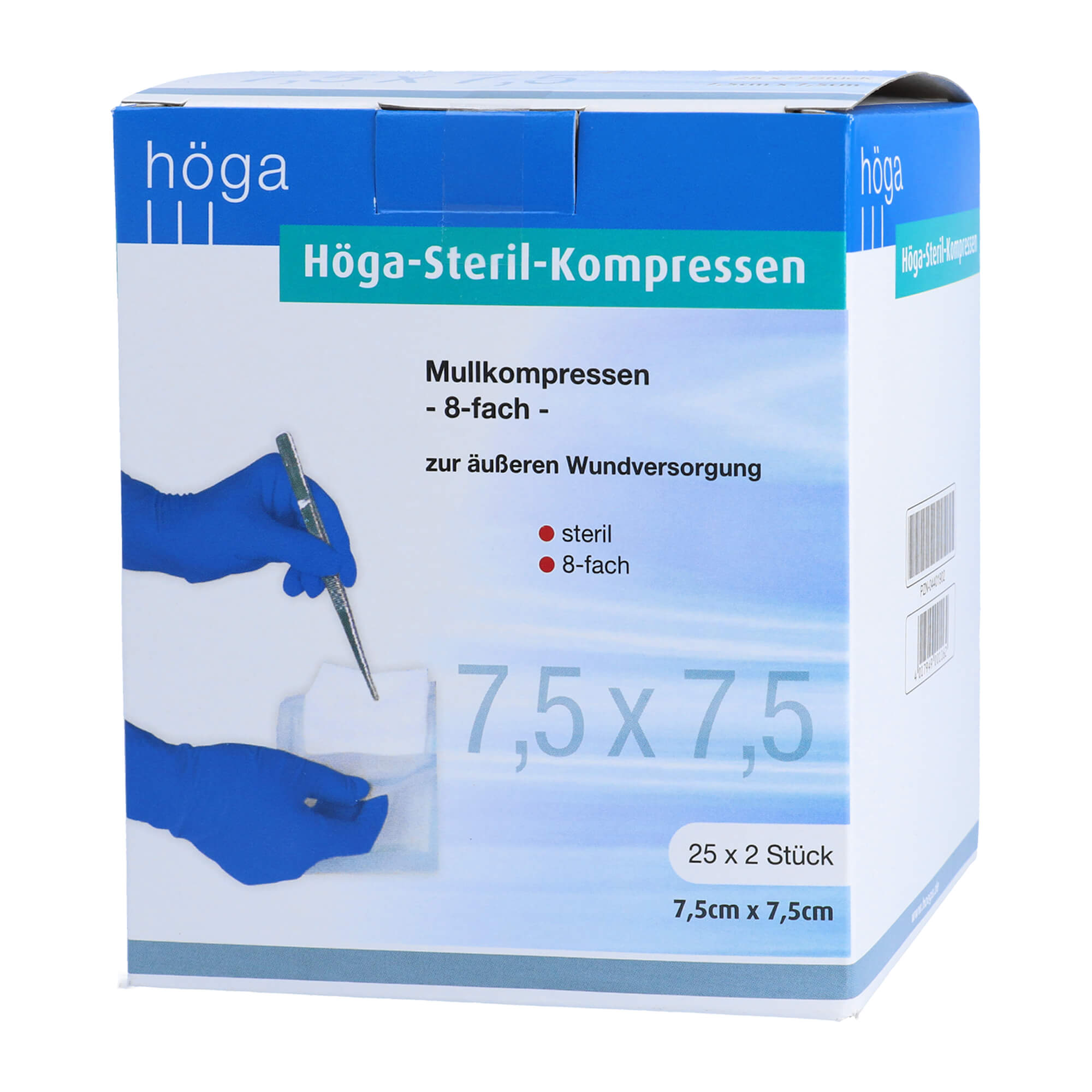 Höga Steril Kompressen 7,5 X 7,5 Cm 8 Fach - None