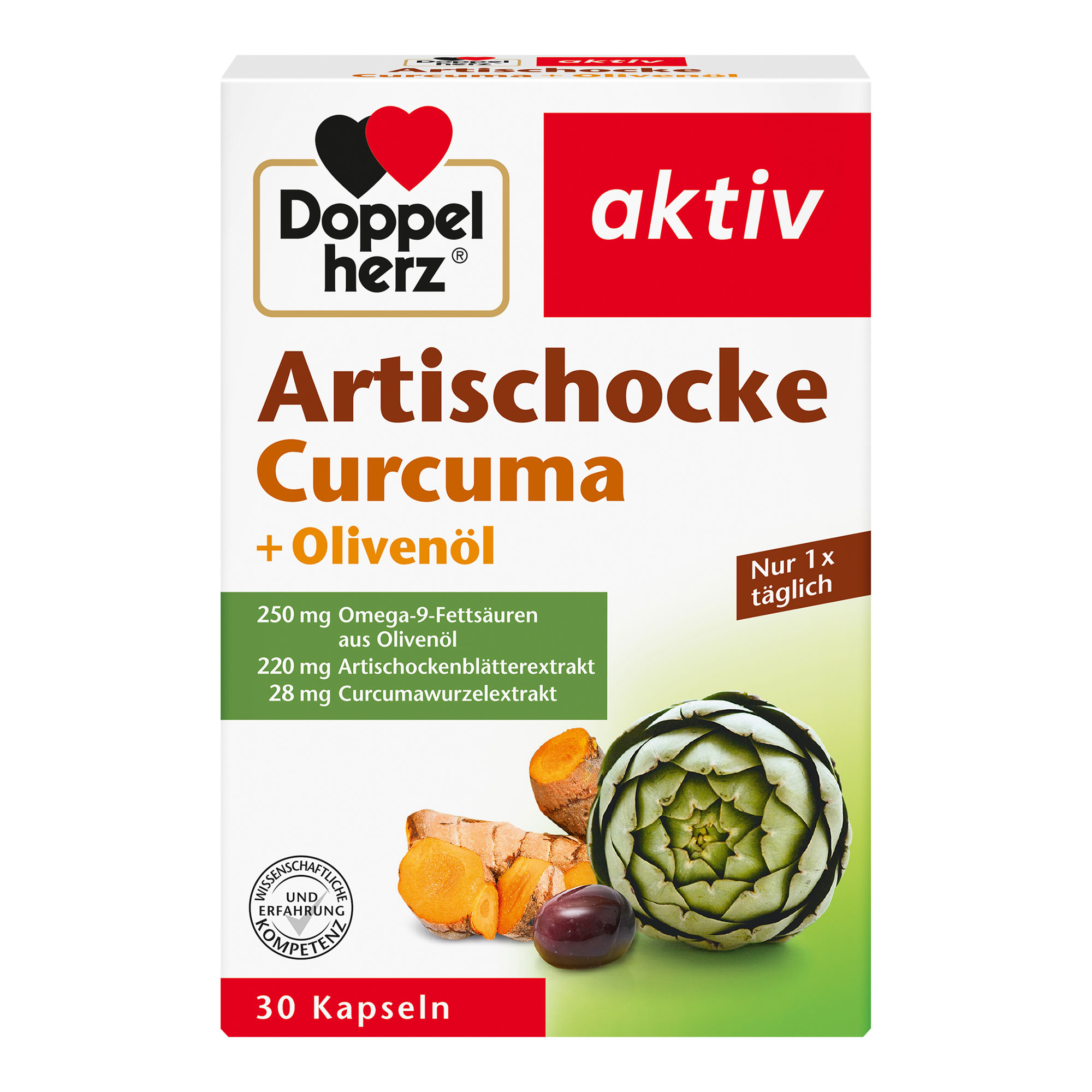 Doppelherz Aktiv Artischocke Curcuma+Olivenöl Kapseln - None