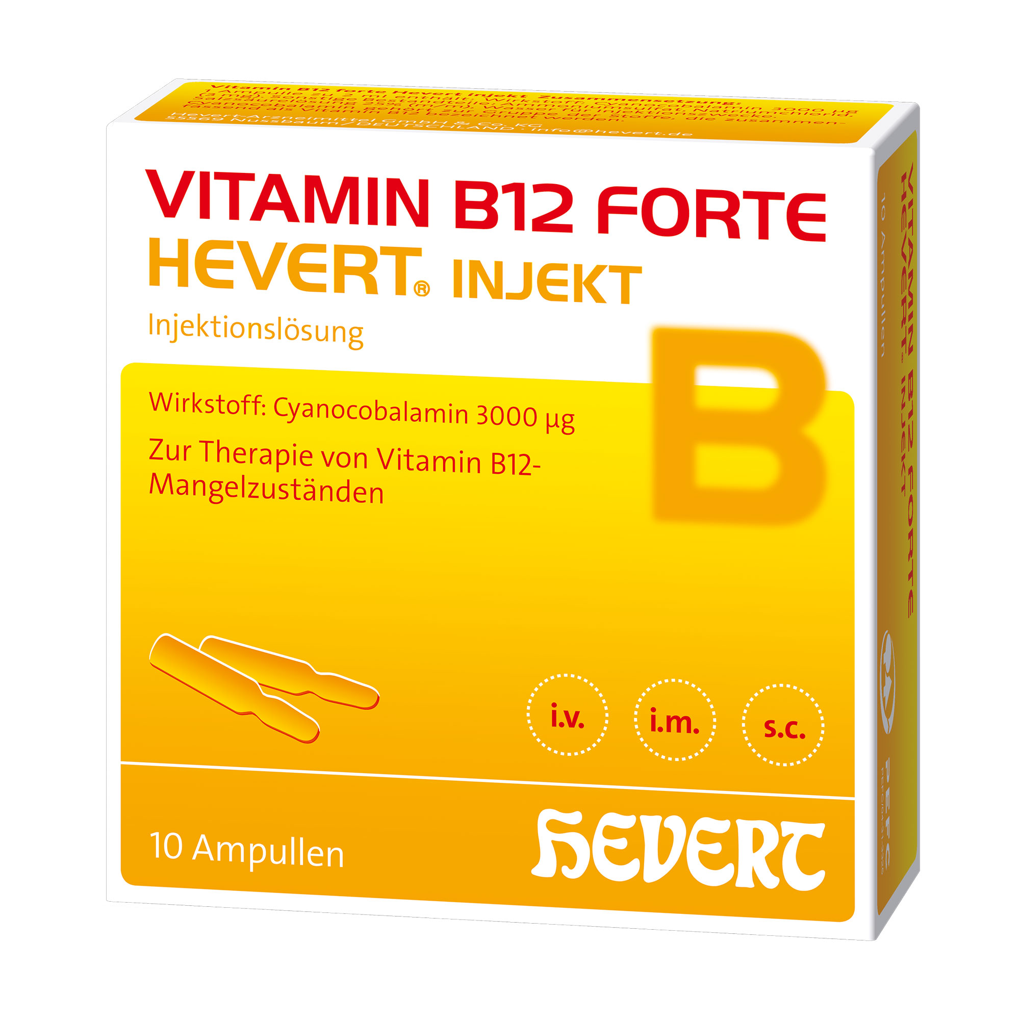 Vitamin B12 forte Hevert Injekt Ampullen