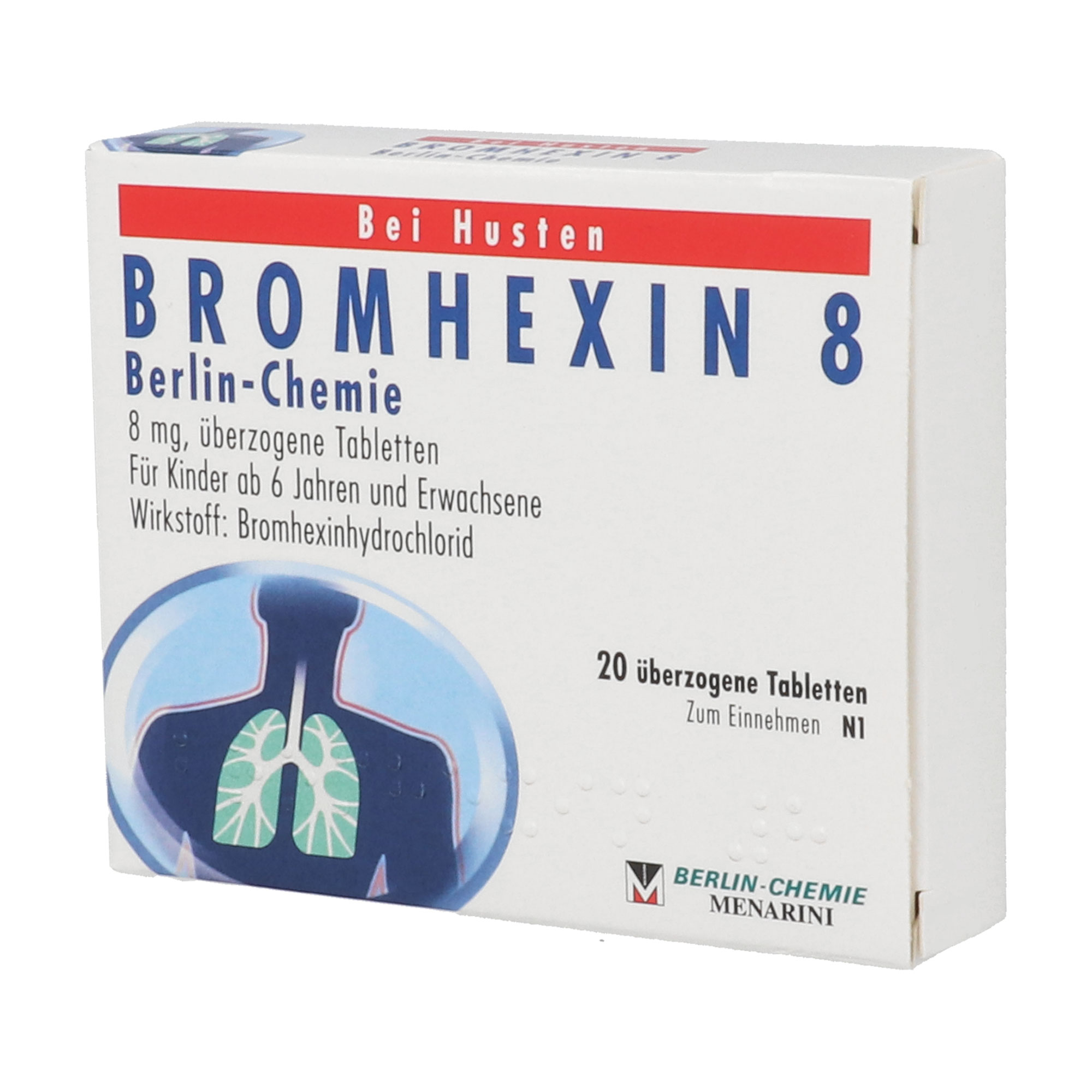 Bromhexin 8 Berlin Chemie Überzogene Tabletten - None