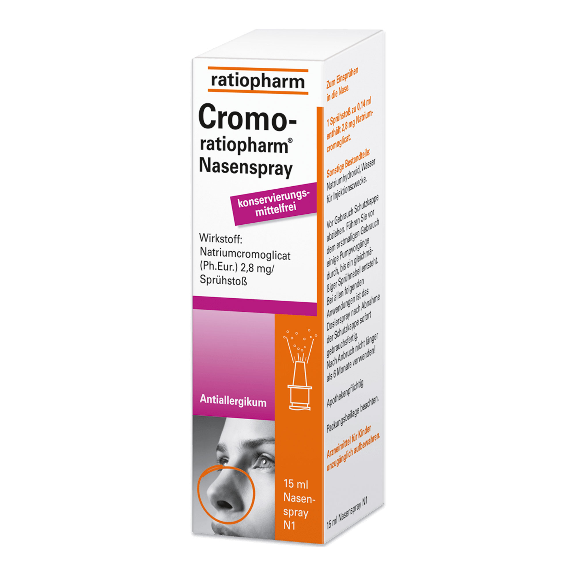 Cromo-Ratiopharm Nasenspray Konservierungsmittelfrei - None