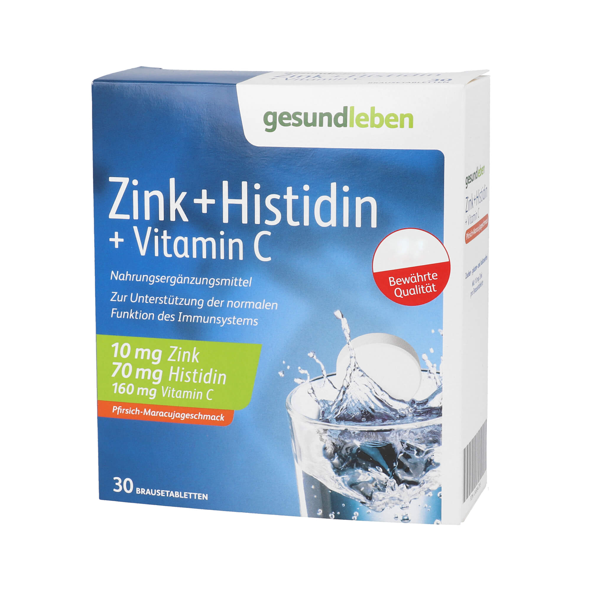 Gesund Leben Zink+Histidin+Vitamin C Brausetabletten - None