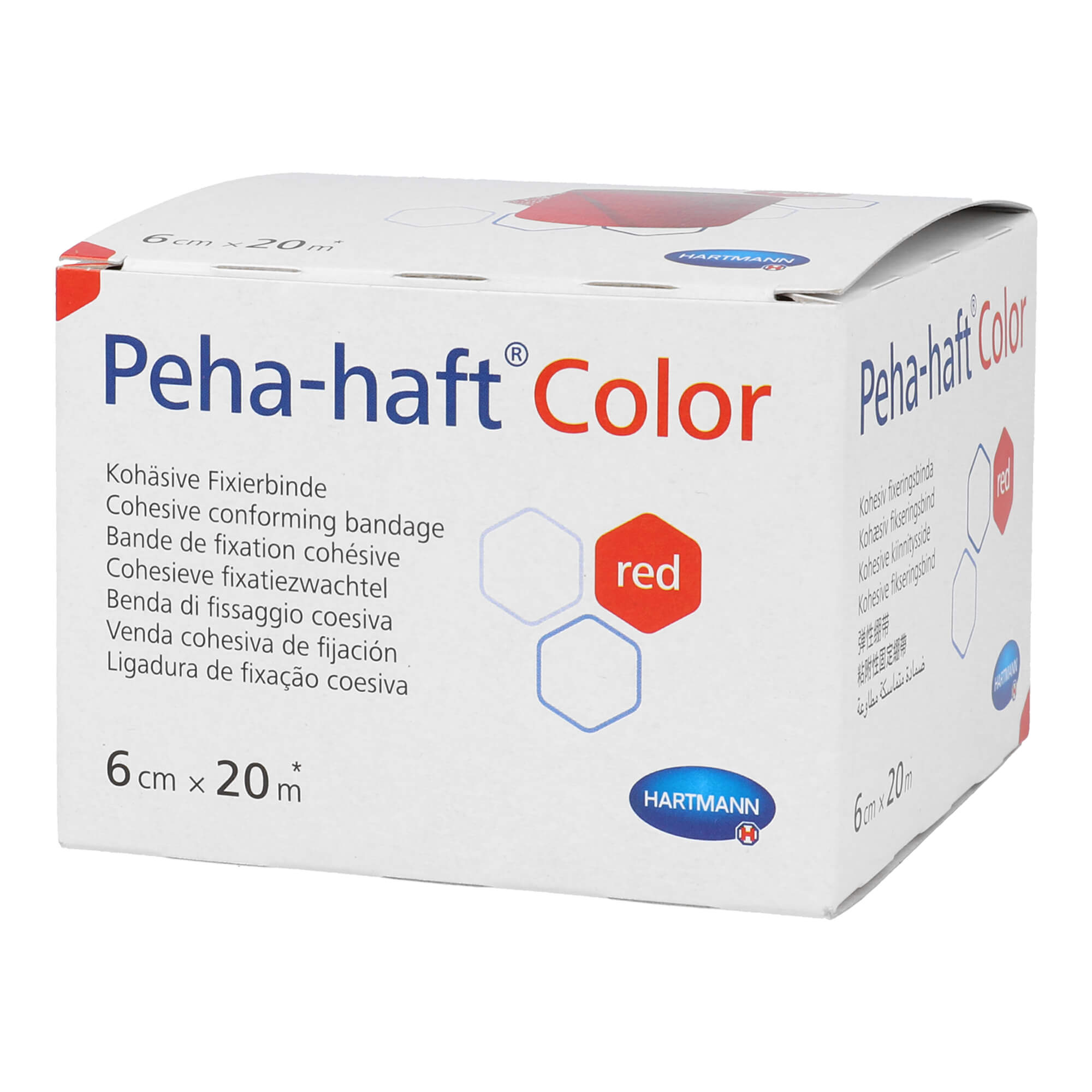 Peha-Haft Color Fixierbinde 6 Cmx20 M Rot - None