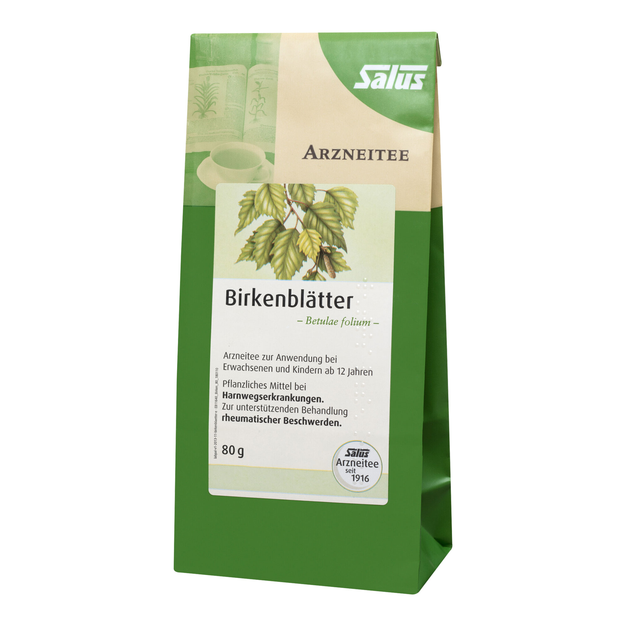 Birkenblätter Tee Bio Betulae folium Salus