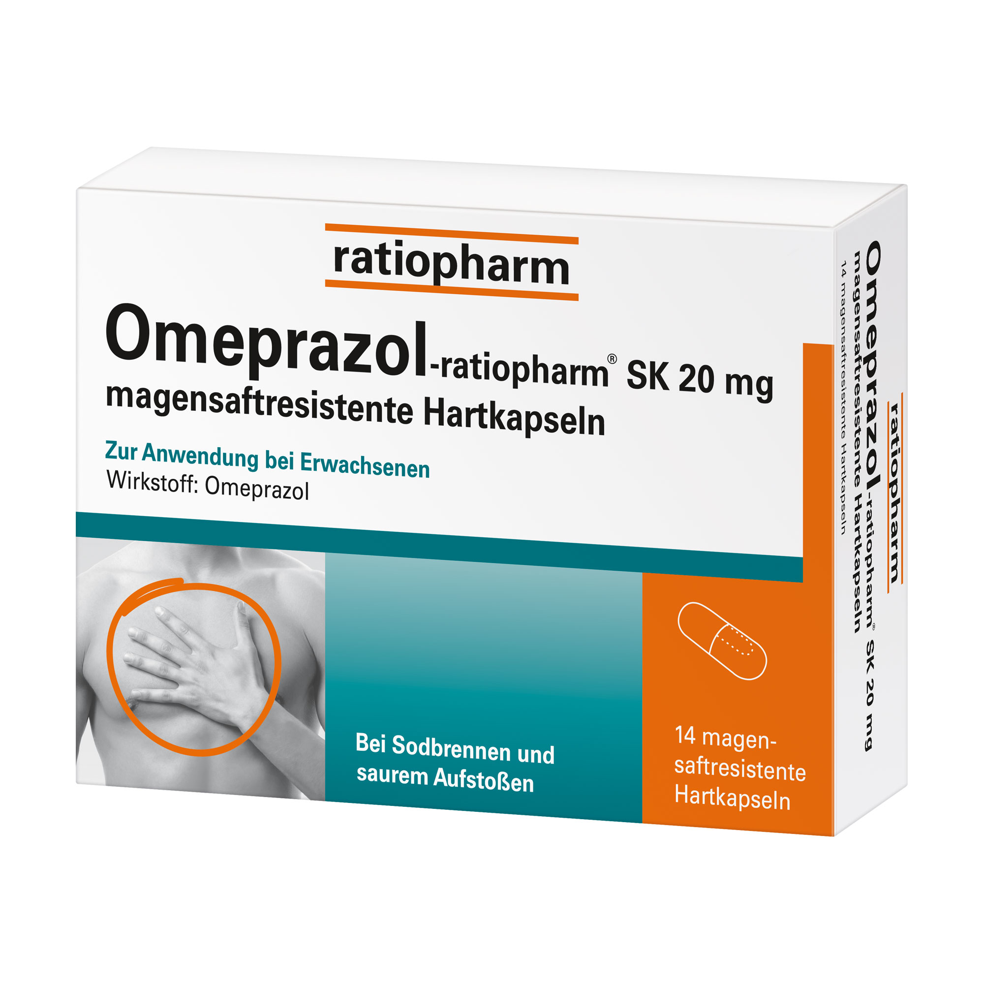 Omeprazol ratiopharm SK 20 mg magensaftresistent Hartkapseln