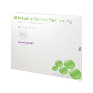 Mepilex Border Sacrum Ag Schaumverband 20X20 Cm - None