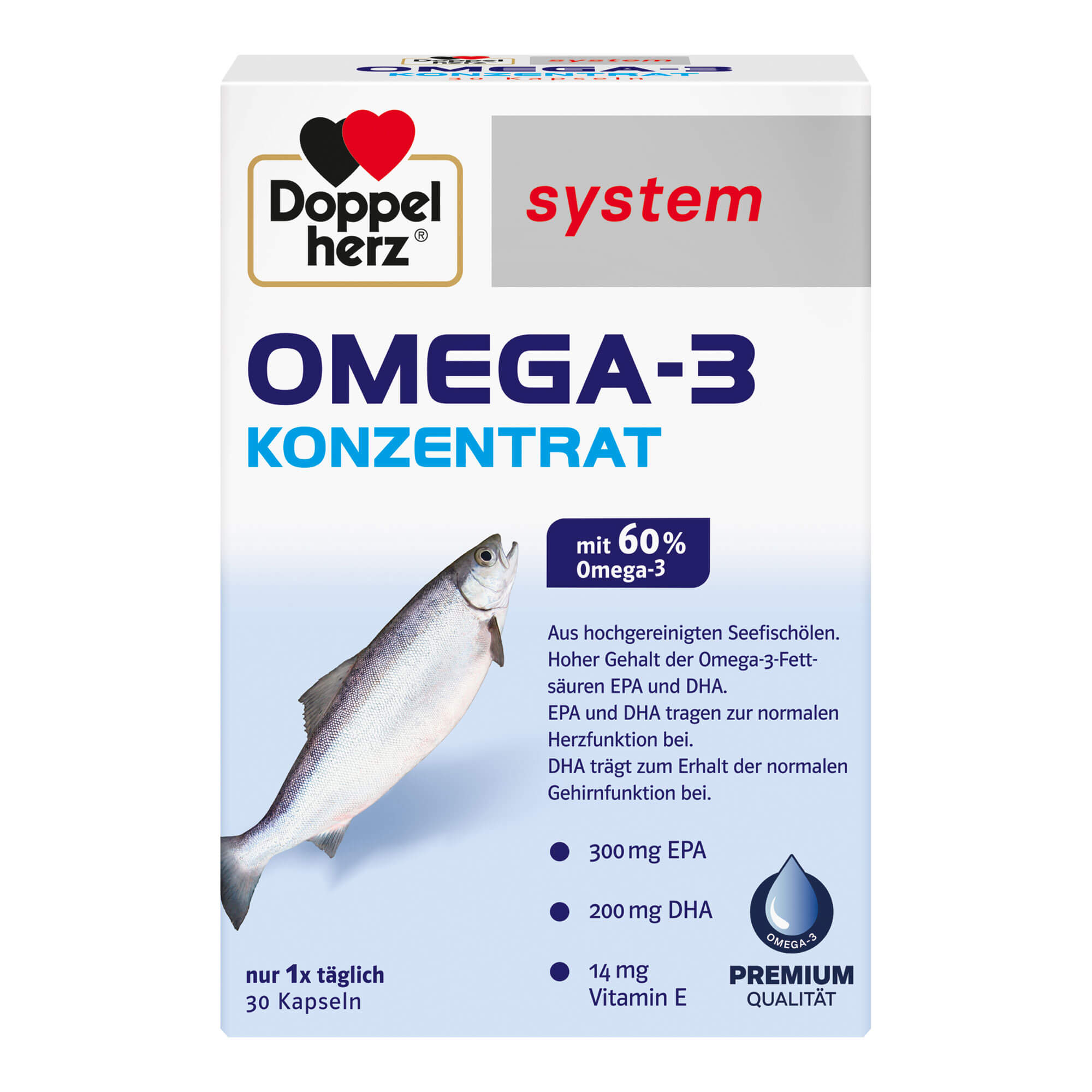 Doppelherz system Omega-3 Konzentrat Kapseln