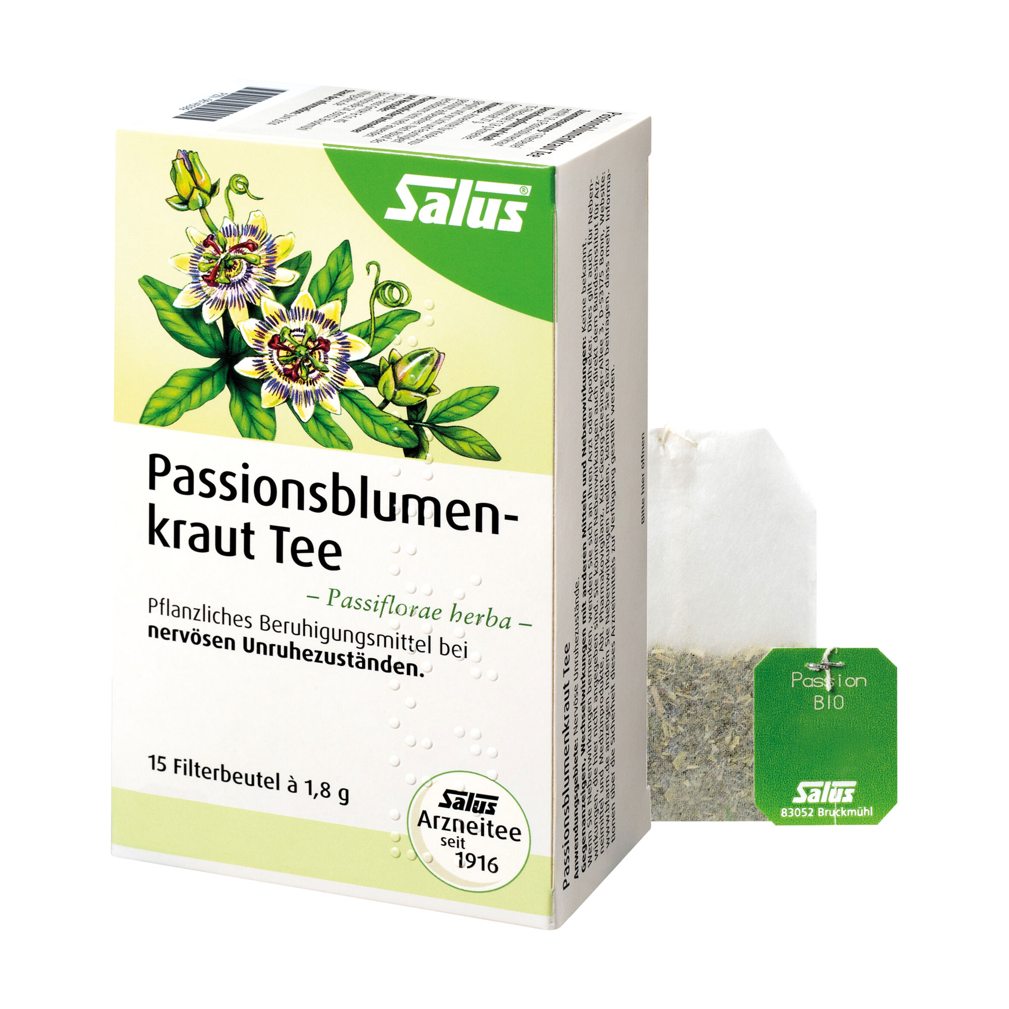 Passionsblumenkraut Tee Passifllorae her.bio Salus