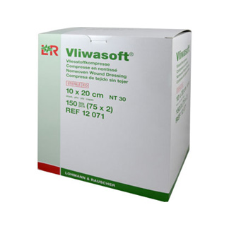 Vliwasoft Vlieskompressen 10x20cm 4-lagig steril