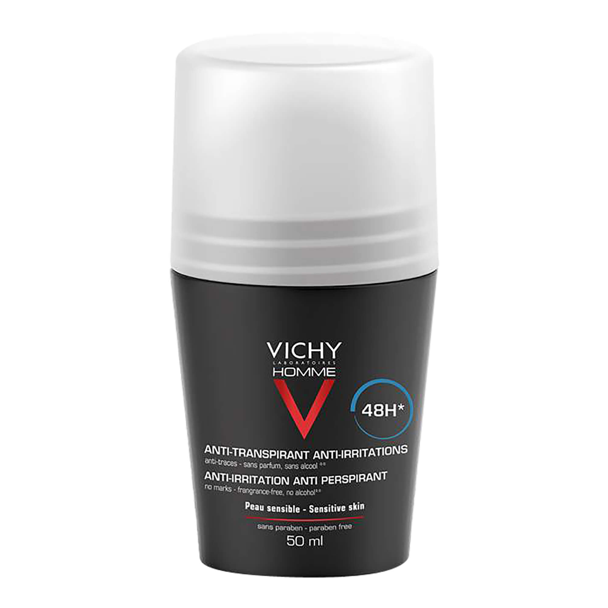 Vichy Homme Deodorant Antitranspirant-Deoroller Nicht parfümiert 48h 50 ml