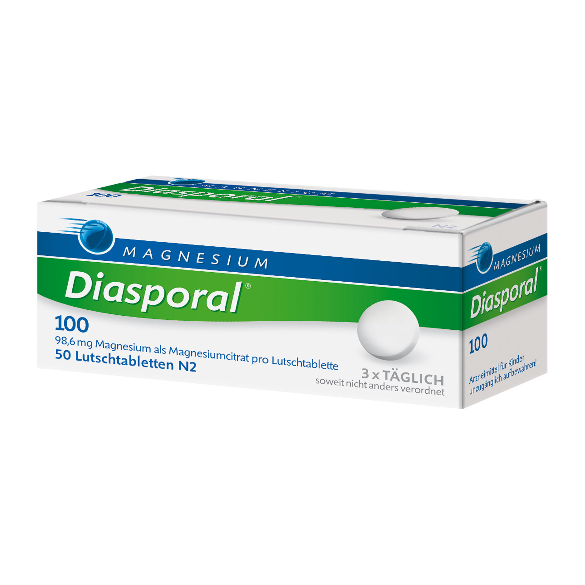 Magnesium Diasporal 100 Lutschtabletten - None