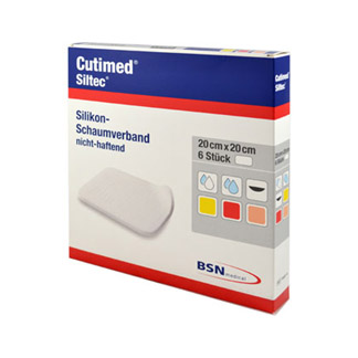 Cutimed Siltec Schaumverband 20X20 Cm Nicht Haftend - None