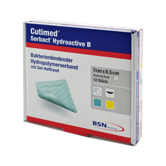 Cutimed Sorbact Hydroactive B Gel-V.7x8,5 cm haft.