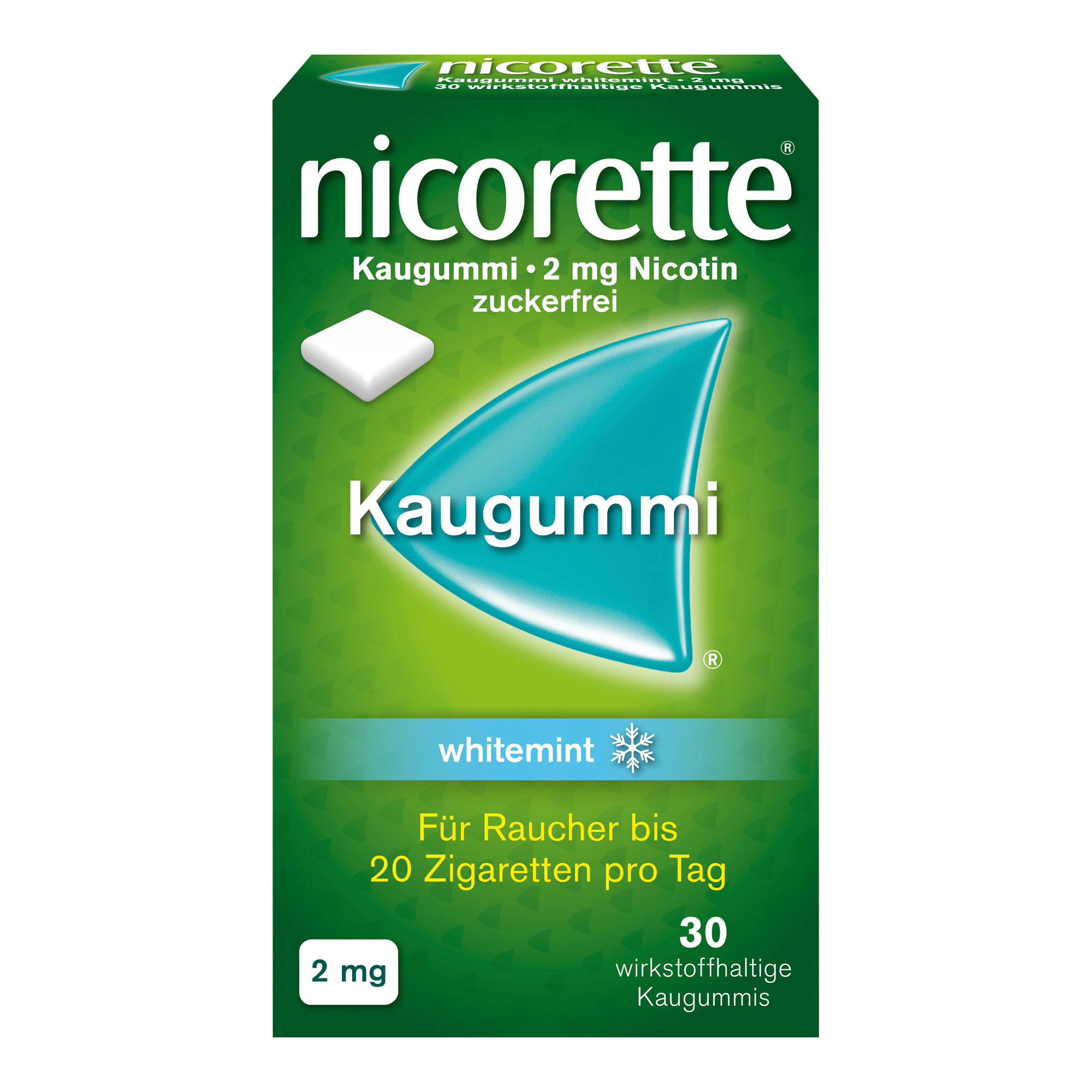 Nicorette Kaugummi Whitemint 2 Mg Nikotin - None