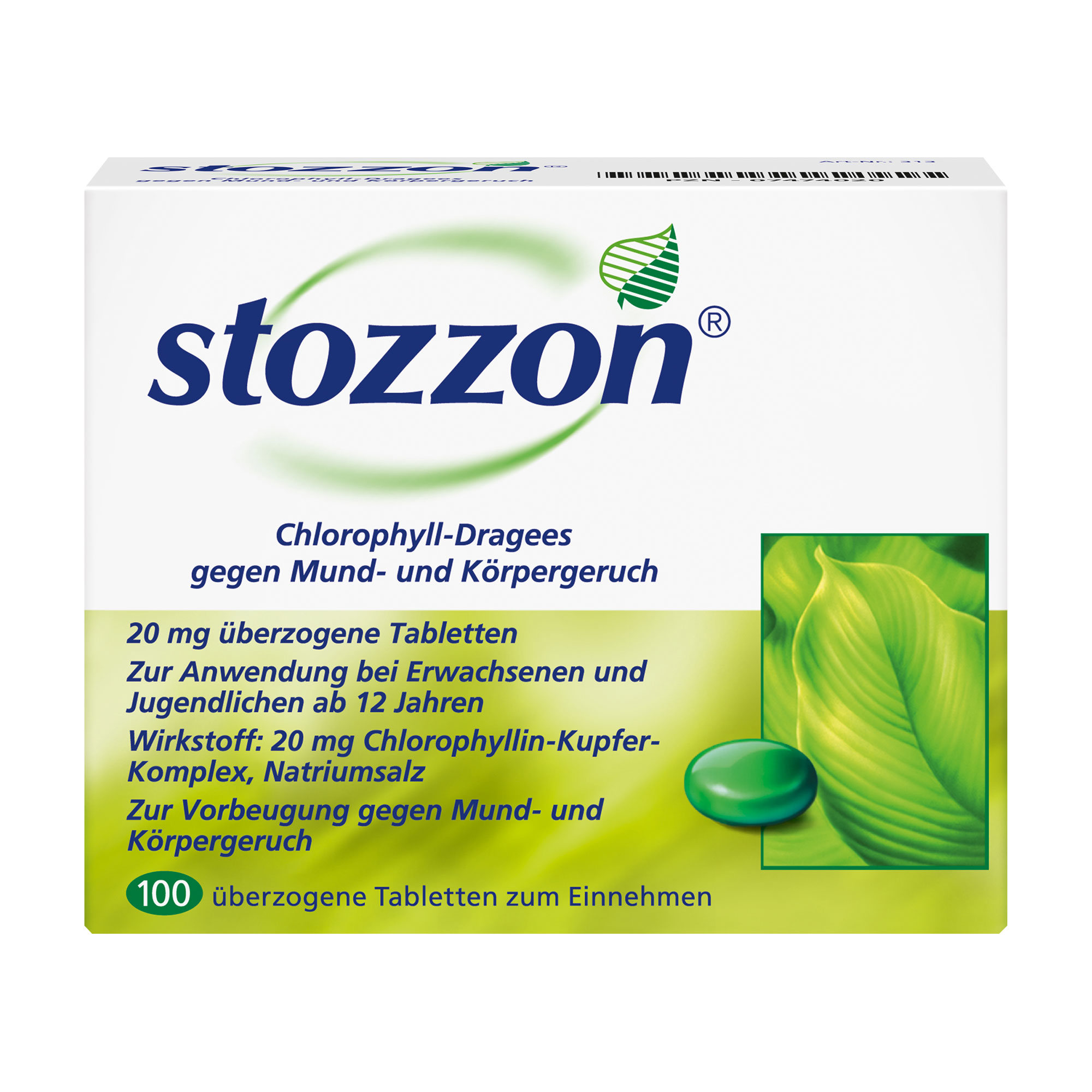 Stozzon Chlorophyll überzogene Tabletten