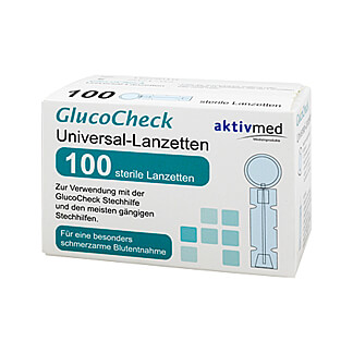 GlucoCheck Universallanzetten [bunt] für viele gängige Stechhilfen (100 Stück) 100 St Lanzetten