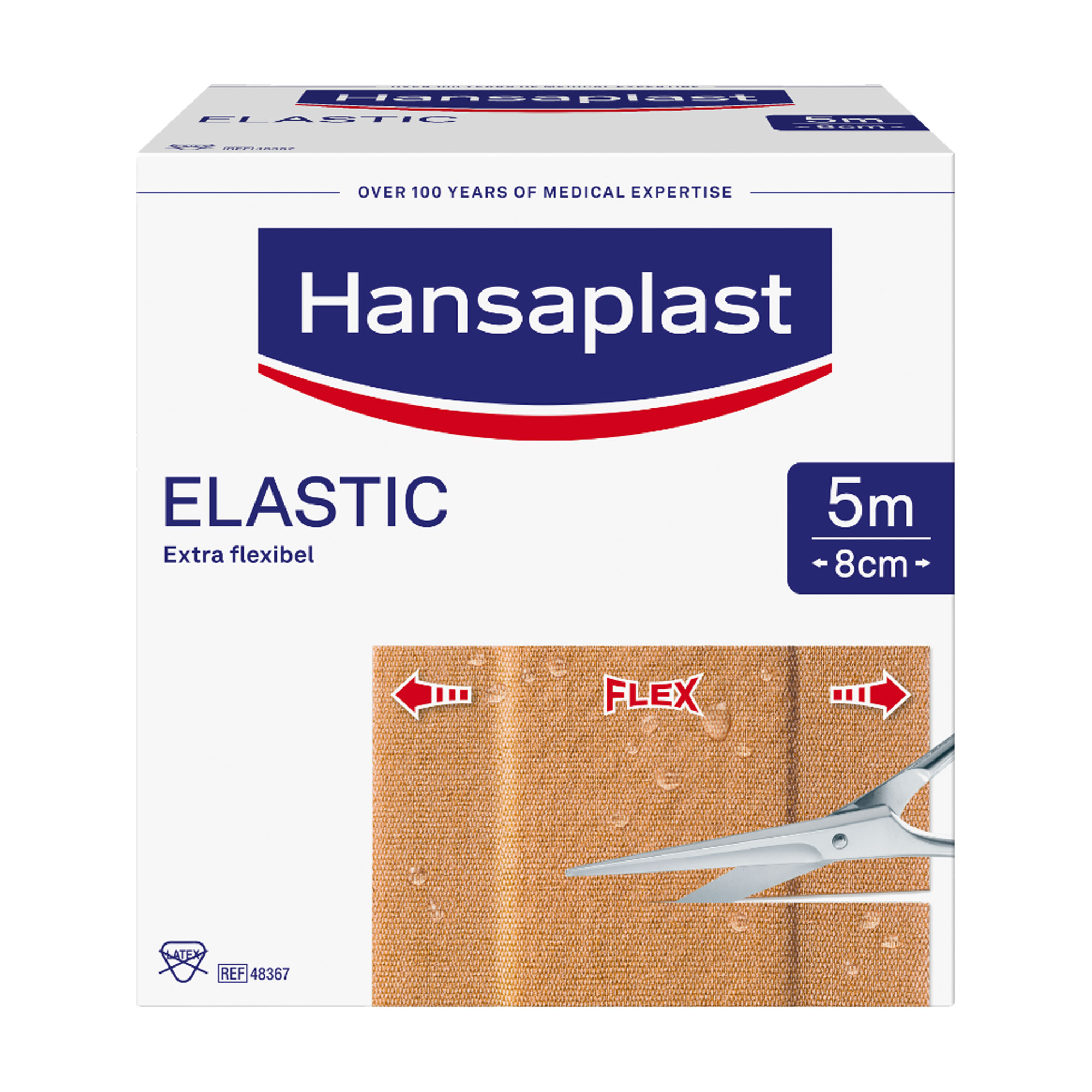 Hansaplast Elastic Pflaster 5mx8cm