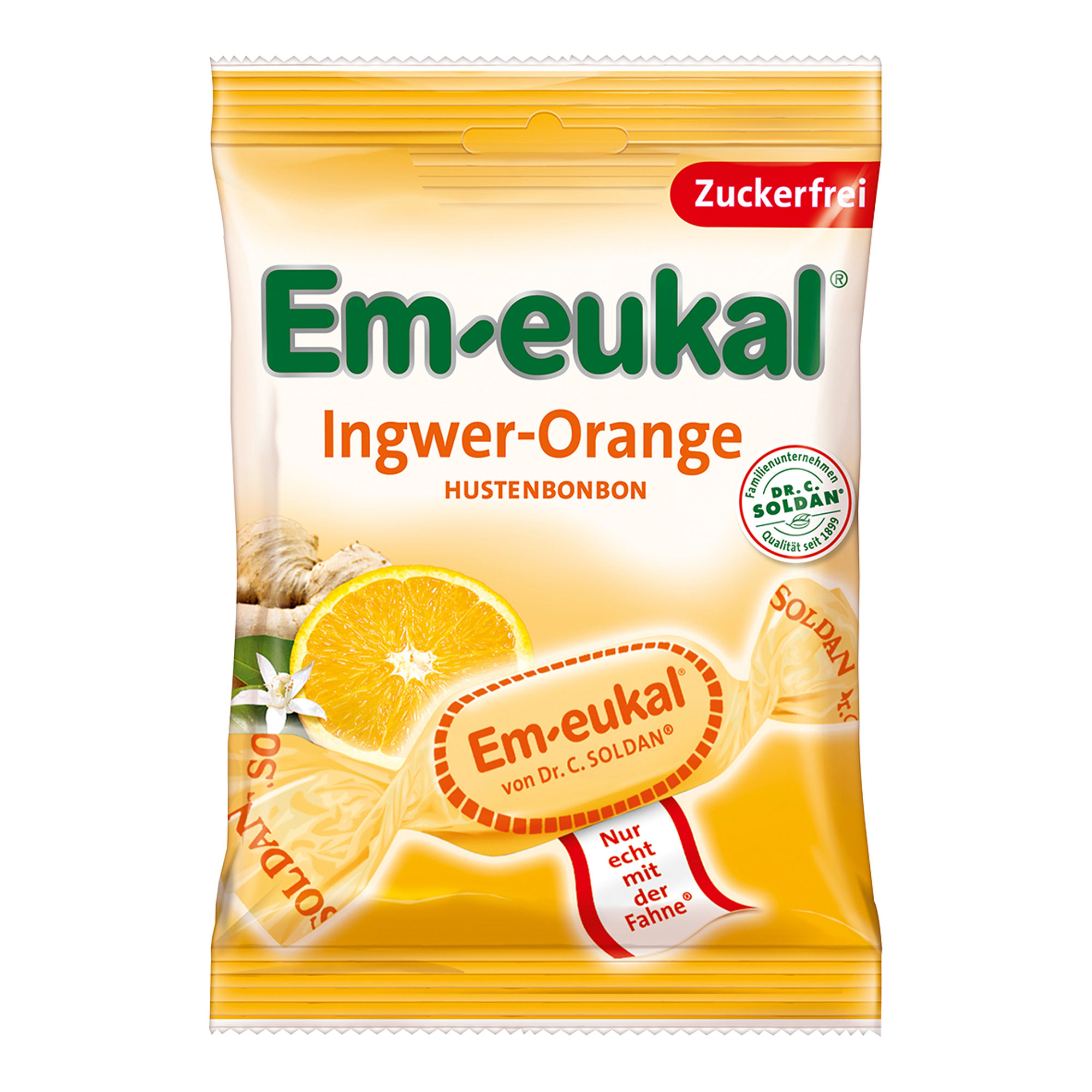 Em-Eukal Bonbons Ingwer-Orange Zuckerfrei - None