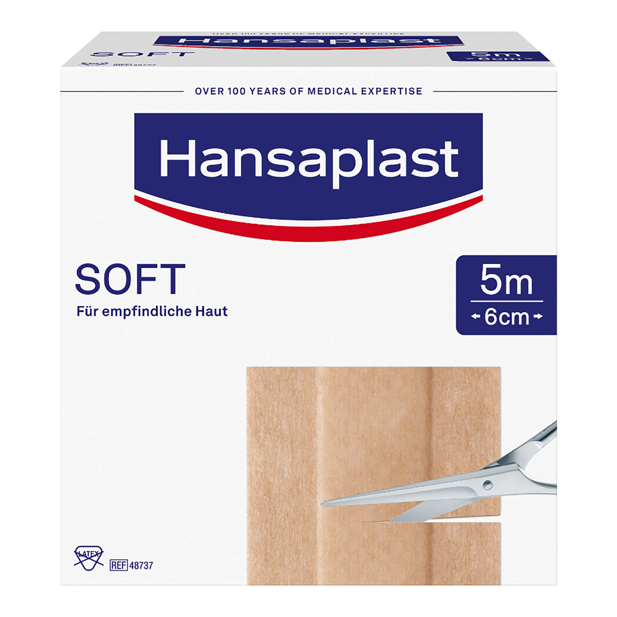 Hansaplast Soft Pflaster 5mx6cm Rolle