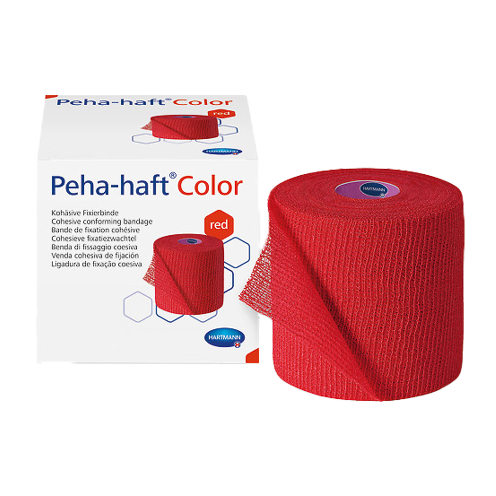 Peha-Haft Color Fixierbinde Latexfrei 6 Cmx20 M Rot - None