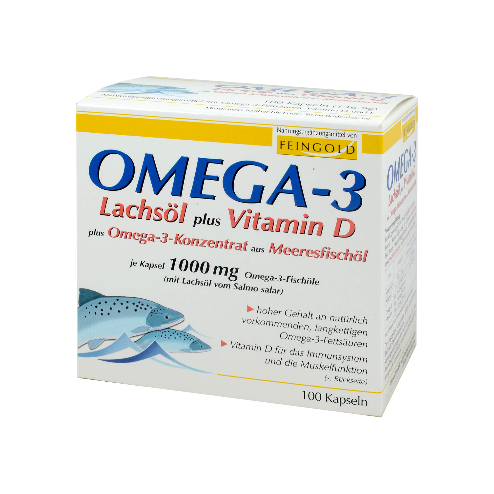 Omega 3 Lachsöl Plus Vit. D Plus Omega3 Konz. Kps. - None