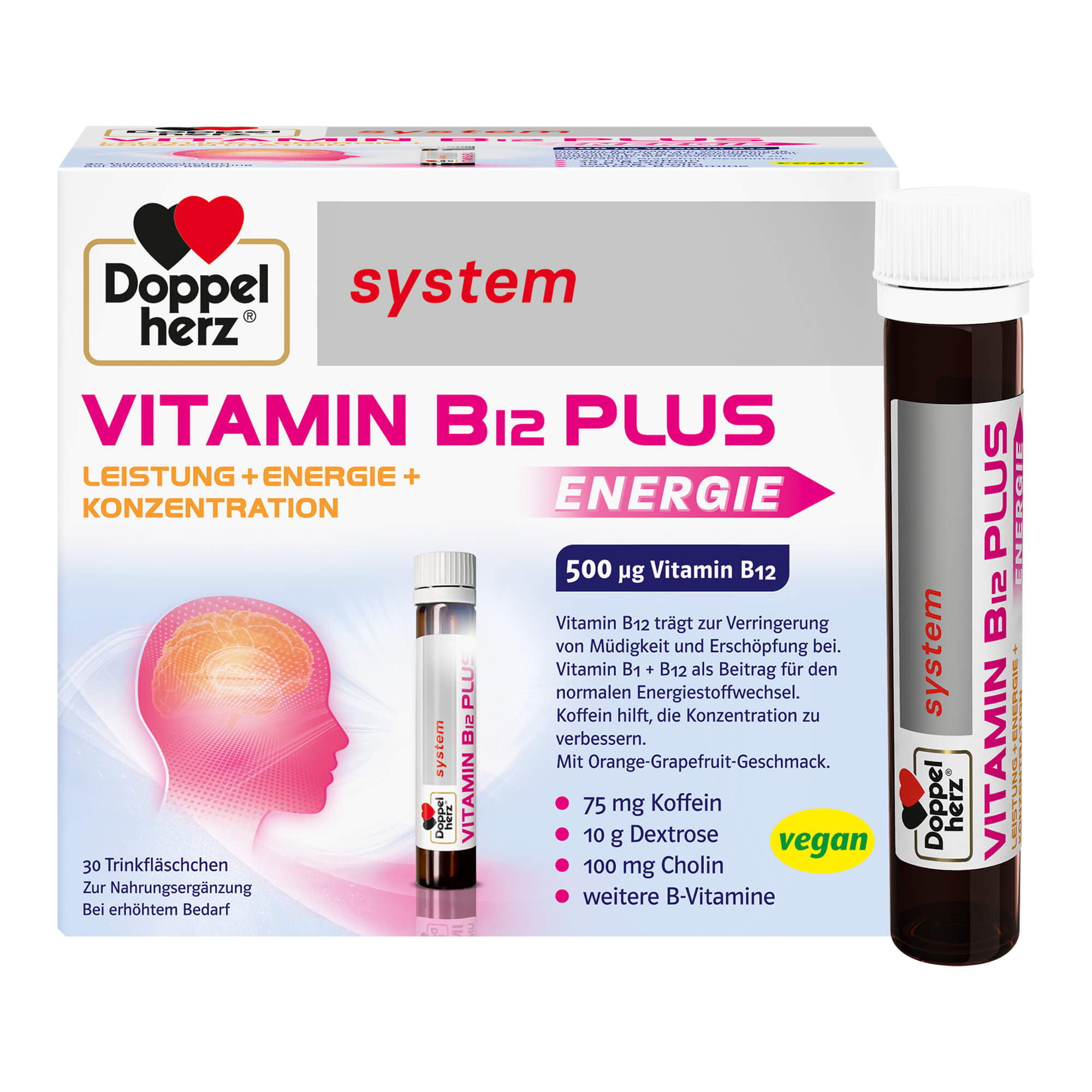 Doppelherz System Vitamin B12 Plus Energie Trinkampullen - None